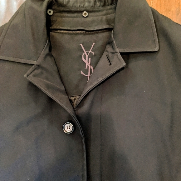 Dark Navy YSL Men's Trench - Picture 1 of 7